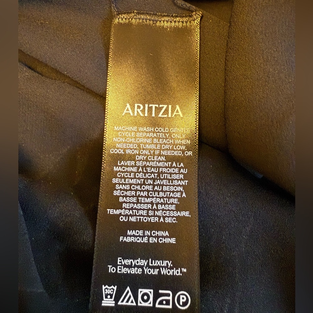 Aritzia Wilfred Tuberose Midi Dress Black- Size S - Picture 13 of 14